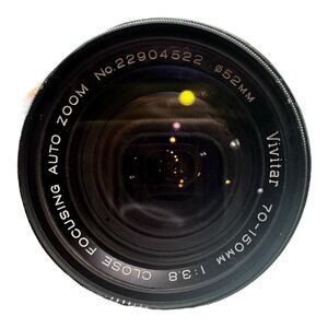 Vivitar 70mm-150mm 1:3.8 Macro Focusing Zoom Auto Zoom.‎ No. 22904522 52MM